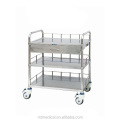 New Style Medical Appliances 304 Stainless Steel Surgical Instrument Trolley